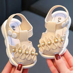 Baby Girl Bow Beach Sandals Soft Non Slip Summer Shoes