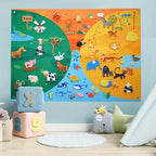 Farm Animals Felt Story Busy Board 4-in-1 Learning Activity Set