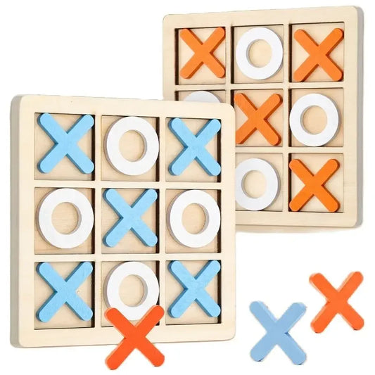 Montessori Wooden Mini Chess Puzzle Game – Brain Training Toy for Kids