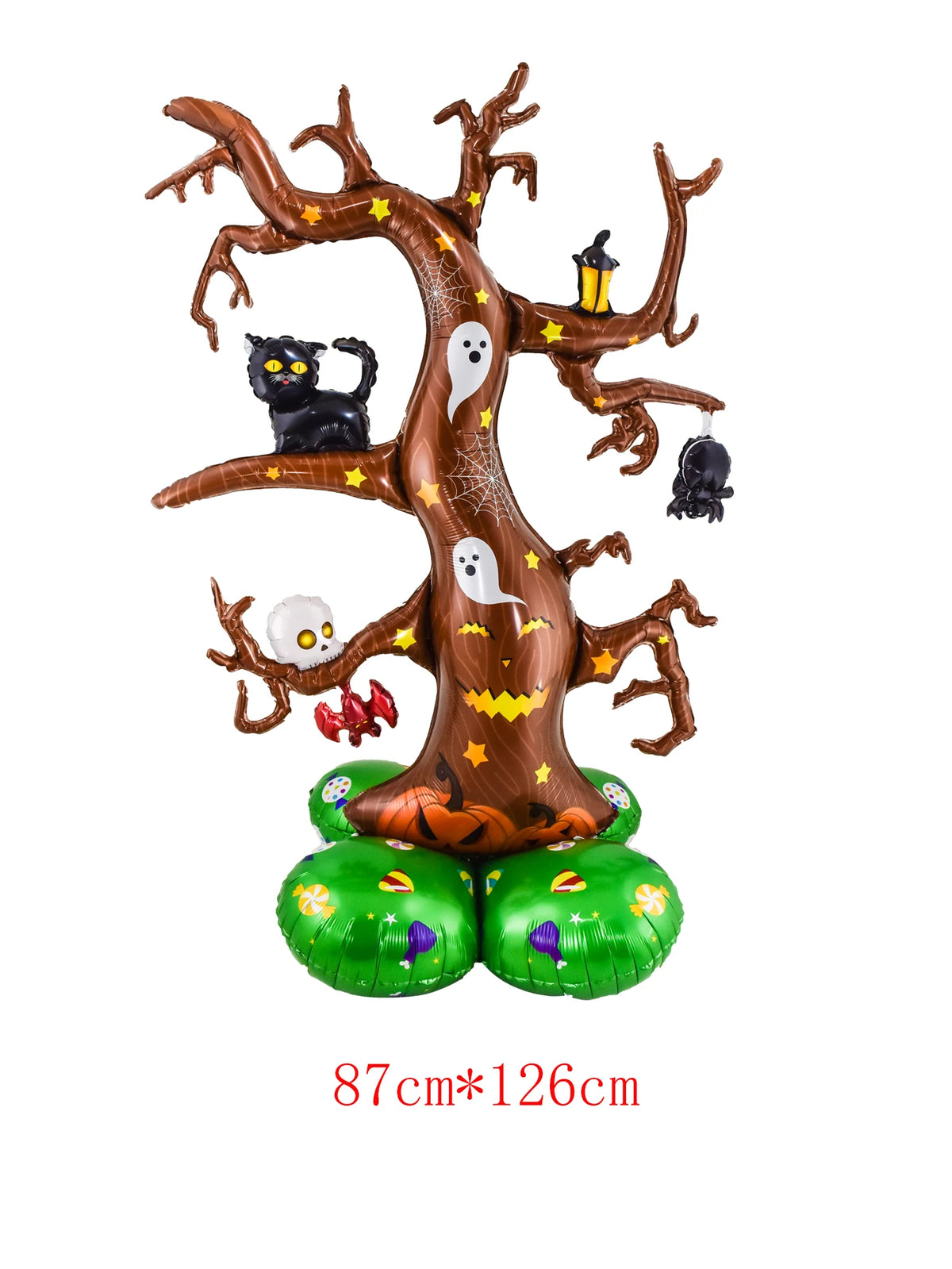 1set Giant Stand Pedestal Halloween Party Balloons Ghost Skull Pumpkin Tree Wizard Shape Balloon Halloween Decorations 2027