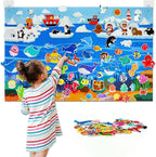Zoo Animals Felt Story Board Montessori Learning Toy