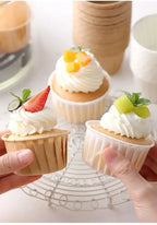 50pcs Golden Muffin Cupcake Paper Cup Oilproof Cupcake Liner Baking Cup Tray Case Caissettes Cupcake Wrapper Paper Wedding Party