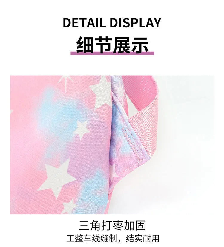 3Pcs/Set KPop Demon Hunter School Bags Girls Teens Rumi Mira Zoey Youth School Backpack Travel School Students Laptop Backpack