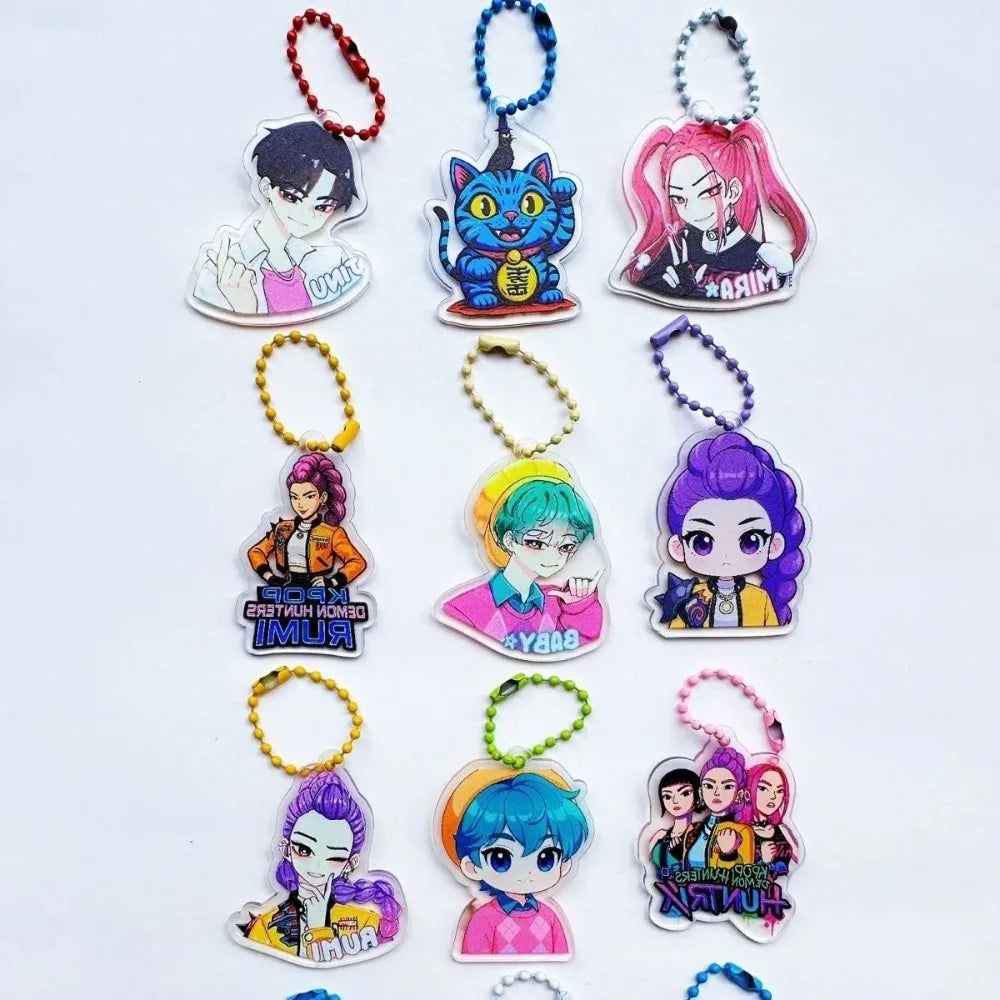 32 Pack Blind Bag Acrylic Keychain Mystery Grab Bag for School Backpack Anime Kids Gift Collectibl
