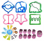 Sandwich Cutters Set for Children Food Cookies Bread Mold Maker Fruit and Vegetable Shapes Cutting Mould Baking Tools for Kids