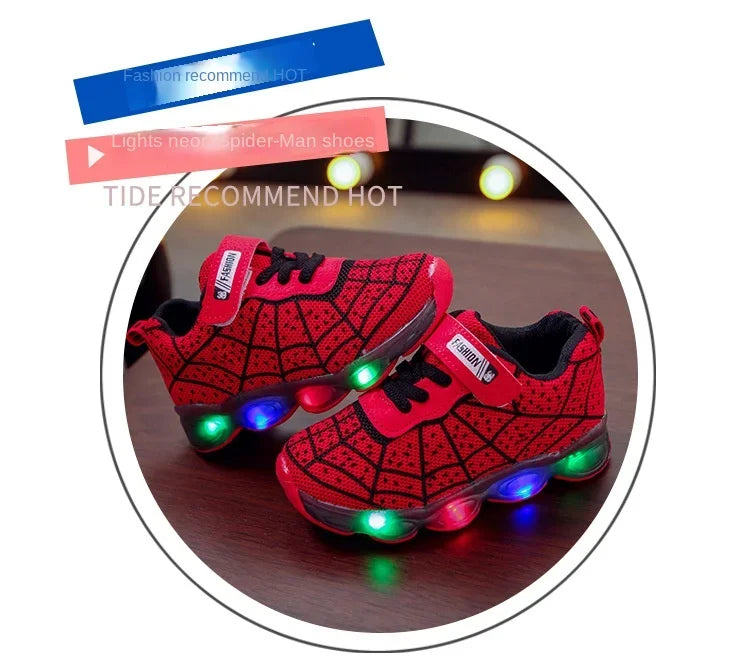 Kids Cartoon Sneakers Breathable Casual Sport Shoes for Children