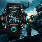 Men’s Digital Sports Watch – Waterproof Multifunction Military Watch