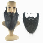 Pirate beard and sideburns simulation facial hair set for Halloween masquerade party stage costume