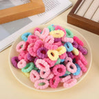 100-500pcs  Children Elastic Hair Bands Girls Colorful Hair Ties Ponytail Holder Rubber Bands Mini Scrunchie Hair Accessories