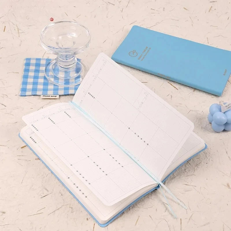 Portable Undated Planner – Weekly Monthly Daily Agenda Journal, Schedule Organizer Notepad for Office School, Stationery Gift for Students