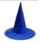 Halloween Witch Hat Flannel Wizard Costume Hat for Parties