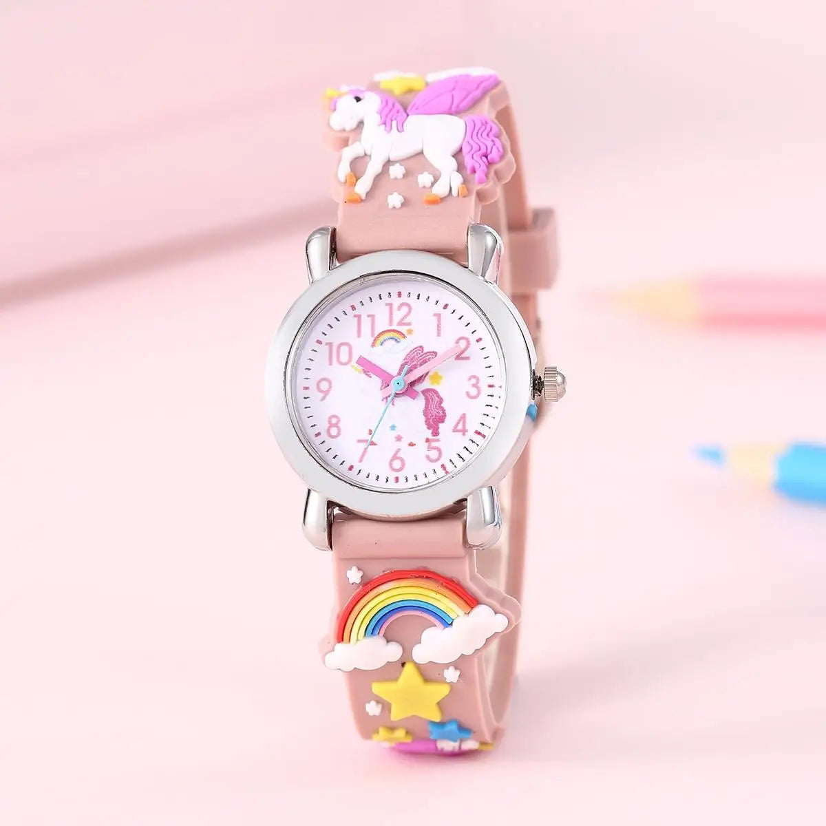 Rainbow Winged Unicorn Watch for Kids – Cartoon Children’s Watch