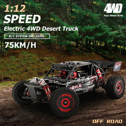 WLtoys 124016 V8 RC Car 75 KM/H High Speed 4WD Drift Off-Road