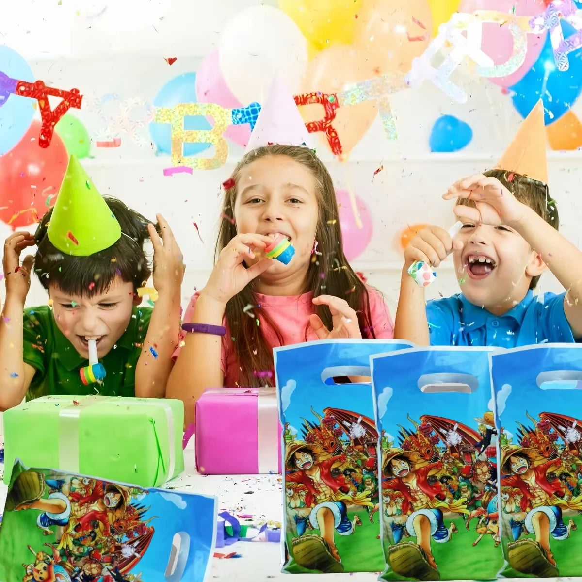 One Piece Gifts Bags Birthday Party Decoration Goodie Bags Candy Bag Baby Shower Kids Gifts Boys Favors For Party Supplies