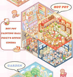 20Pcs 20in1 3D Cartoon Sticker Book | DIY Scenes Creative Gift for Kids, Portable Sticker Album for Birthday Christmas Crafts