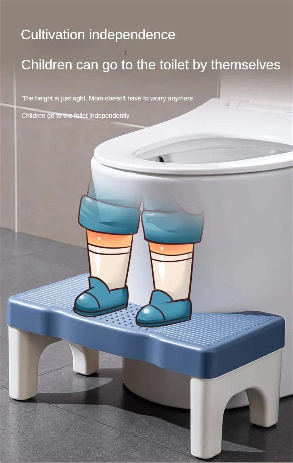 New Bathroom Squatty Potty Toilet Stool for Children Pregnant Woman Seat Elderly Toilet Foot Stand Stool Bathroom Accessories
