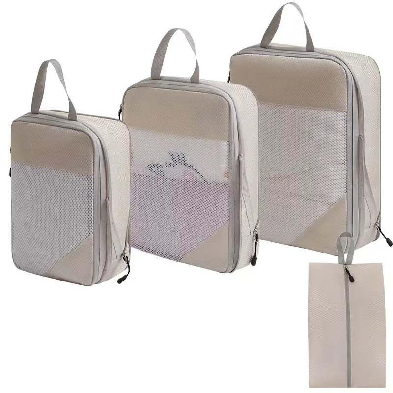 Compression Packing Cubes for Suitcases Travel Accessories Expandable Packing Organizers Lightweight Travel Organizer Cubes