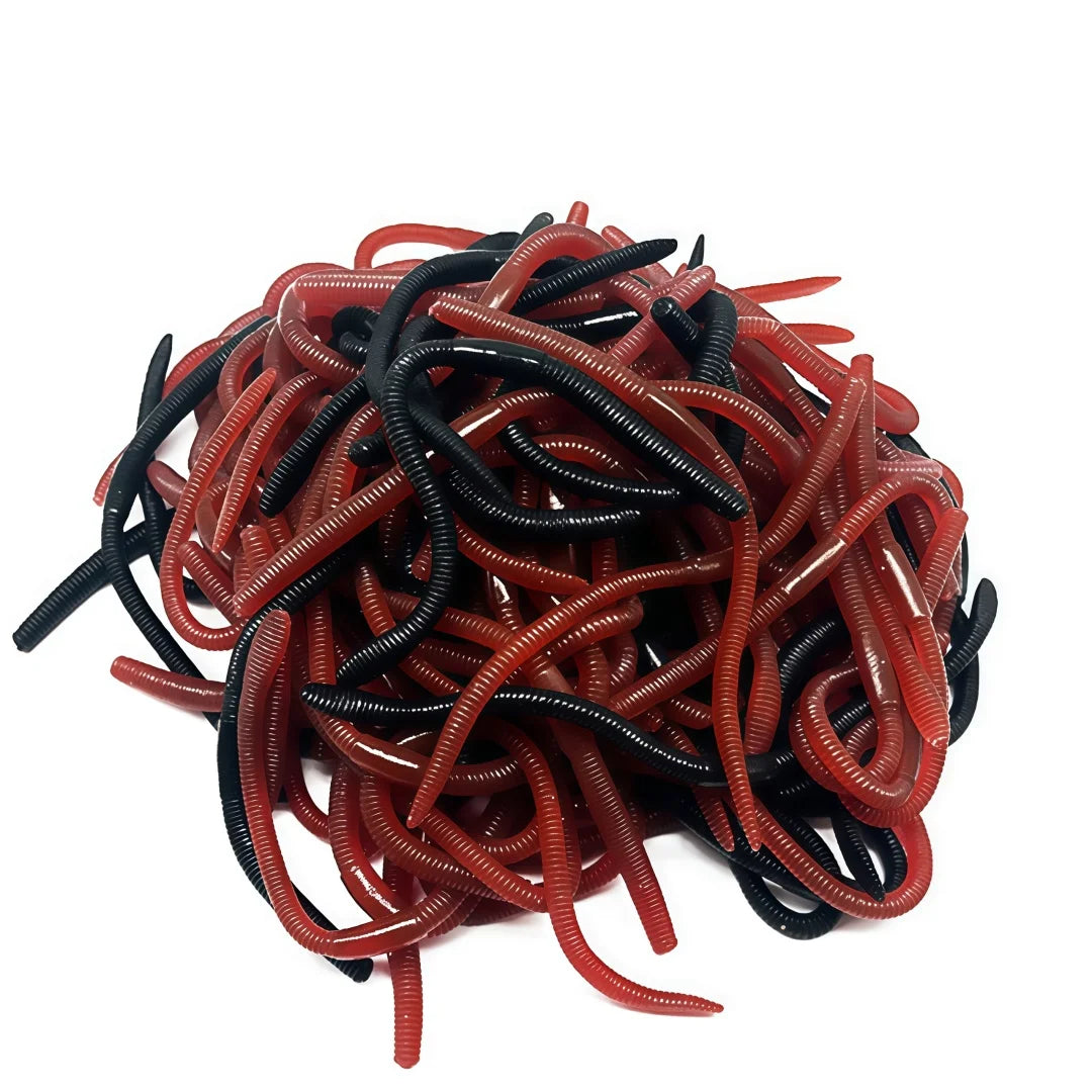 10-100Pcs Realistic TRP Soft-bodied Earthworm Prank Props Frightening Practical Jokes Scare People Easy-to-Use Horror Props