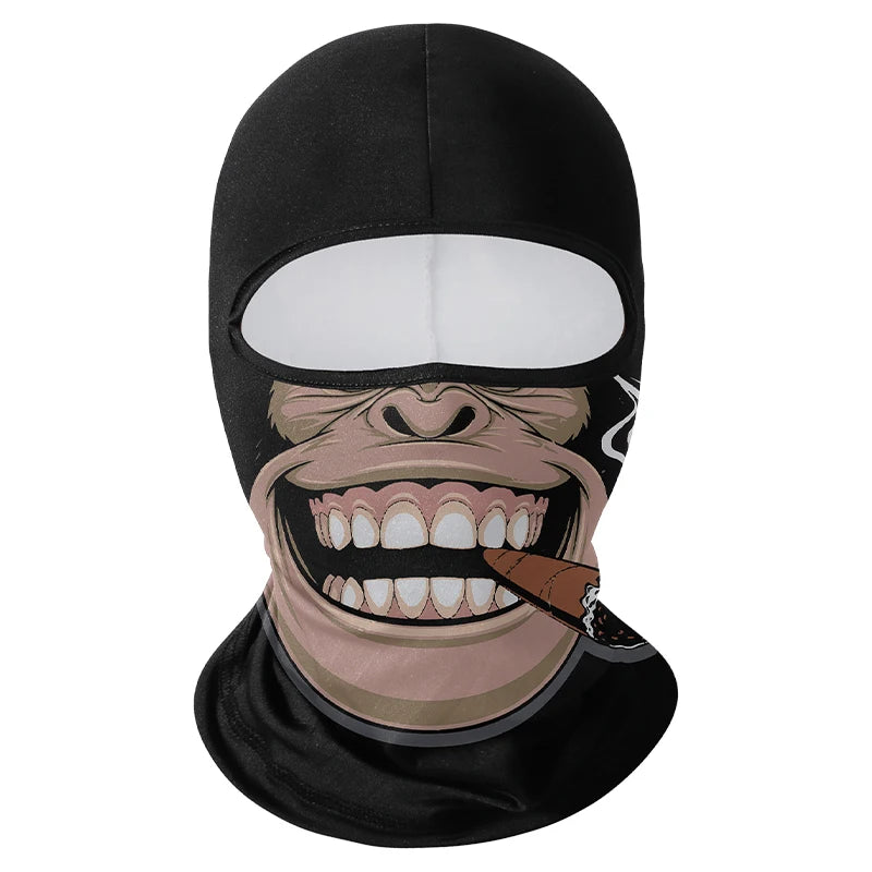 Cycling Mask Skull Quick-drying Sunscreen Balaclava Men's Motorcycle Elastic Helmet Lined Ghost Full Face Windproof Headgear
