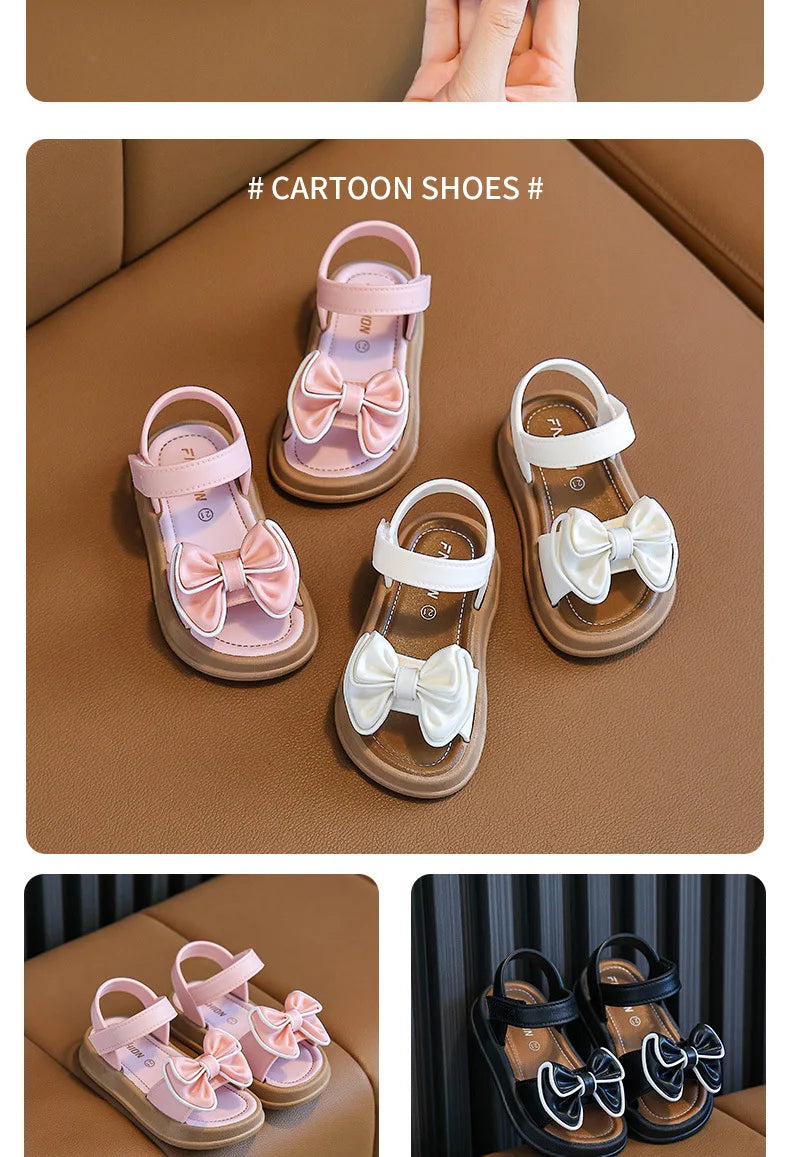 Girls Bow Princess Sandals Stylish Summer Footwear for Kids