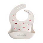 Waterproof Bibs For Kids Feeding Baby Eating Stuff Soft Silicone Babeast Cartoon Printed Adjustable Baby Tasting Feeding Bibs