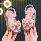 Girls Bow Princess Sandals Stylish Summer Shoes for Kids