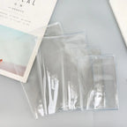 PVC Durable A5/A6 Notebook Protective Sleeve PVC Waterproof Book Cover Transparent Binder Protective Cover Diary