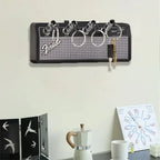 Creative Fender Radio Plugs Key Holder Retro Wall Mounting Keys Holder Jack Zinc Alloy Key Organizer Music Key Storage Frame