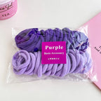 50/Set Colorful Elastic Hair Bands Children Girl Ponytail Holder Elastic Rubber Bands For Women Hair Accessories Headband