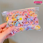 Children's Rubber Band Does Not Hurt The Hair Elastic Girl Head Rope Small Tie Hair Chirp Scrunchies Headdress Baby Accessories
