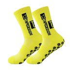 Professional Anti-slip Football Socks Men Women Non-slip Soccer Basketball Tennis Sport Socks Grip Cycling Riding Socks 1 Pair