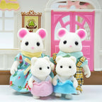 Forest Animal 1/12 Dollhouse Furniture Bedroom Kitchen Bathroom Set Miniature Simulation Dolls Accessories DIY Toys Girls