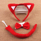 Anime Cute Animal Dress Cosplay Giraffe Frog Tiger Mouse Monkey Costumes Accessory Sweet Headwear Tail Bow Birthday Day Gifts