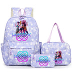 3Pcs/Set KPop Demon Hunter School Bags Girls Teens Rumi Mira Zoey Youth School Backpack Travel School Students Laptop Backpack