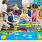 Farm Animals Felt Story Busy Board 4-in-1 Learning Activity Set