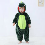 Inflant Newborn Rompers Kigurumi Winter Animal Onesie Kids Jumpsuit Pajamas Baby Dinosaur Costumes For Christmas Halloween Party