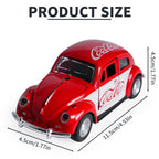 1/32 Scale Alloy Toy Car Mini Alloy Die-cast Beetle Car Model Retro veteran car  Simulation Model Toy For him
