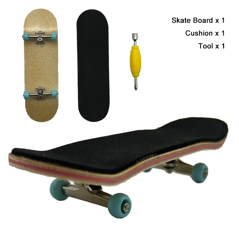 Maple Wood Finger Skateboard Toy | Mini Puzzle & Anti-Stress Gift
