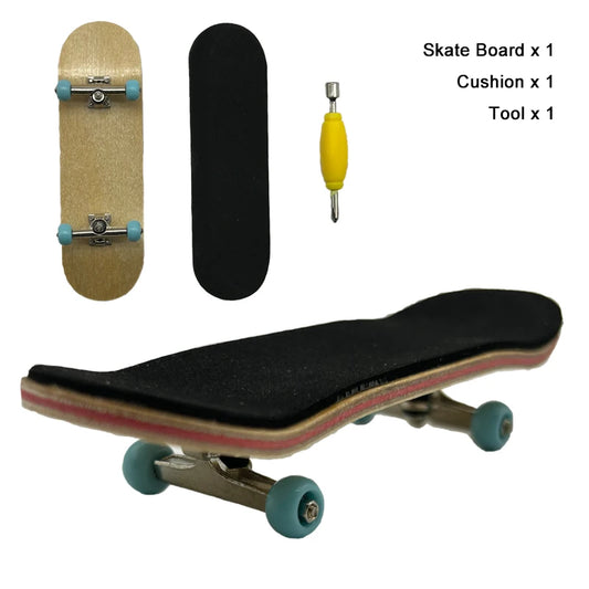 Maple Wood Finger Skateboard Toy | Mini Puzzle & Anti-Stress Gift