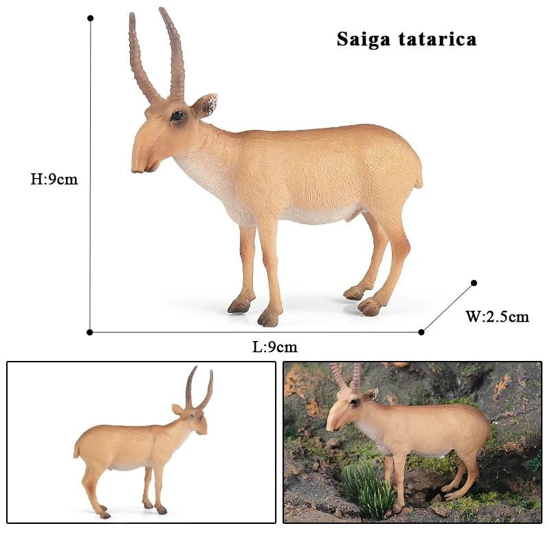 Oenux Simulation Wild Animals Toy Desert Camel Donkey Alpaca Antelope Elk Deer Model Action Figures PVC Decoration Kids Gift
