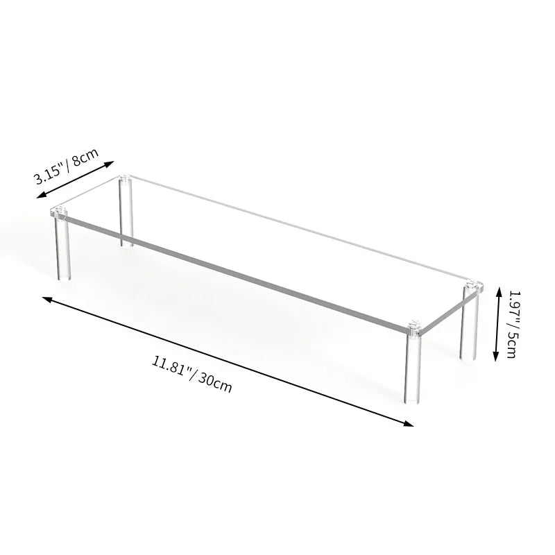 1pcs Multi-Layer Acrylic Display Stand Cake Display Rack High Transparent Trapezoidal Storage Shelf Perfect for Dessert Cupcake