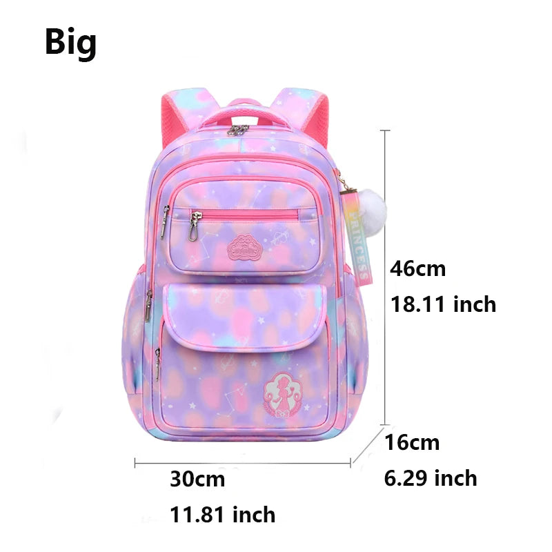 Children Girl Backpack Waterproof Pink School Bag for Kids Comfort