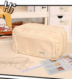 Large Capacity Simple and Versatile Japanese Pencil Case Stationery Box for Female Primary School Students, Junior High School S