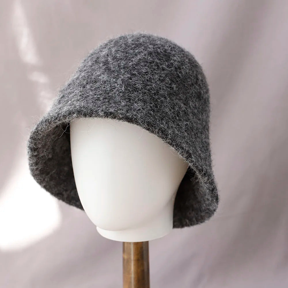 2025 New Autumn Winter Wool Bucket Hat Women Fashion Vintage Fisherman Hats Versatile Cap Spring Felt Hat 6 Colors Foldable Hat