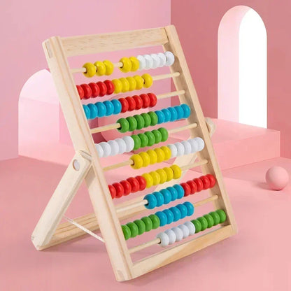 Wooden Counting Abacus Montessori Math Learning Toy