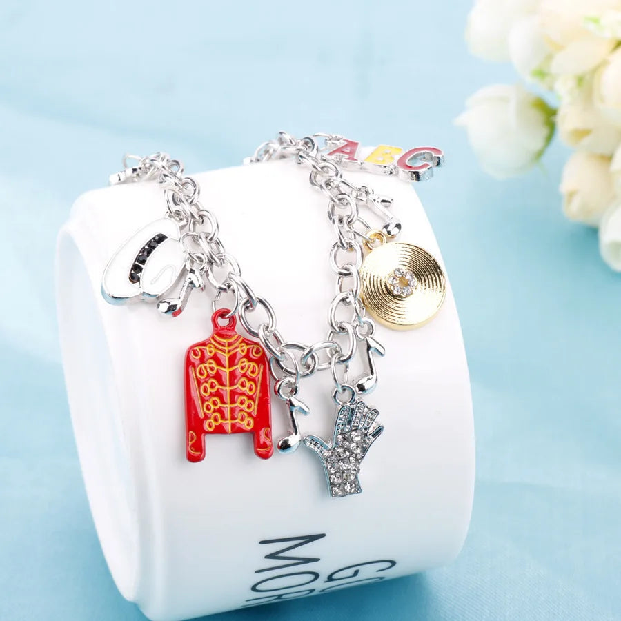 Artist Singer Michael Jackson BAD Necklace Rock Roll Everlasting Classic MJ Pendant Hot Charm Punk Jewelry Men Women Gift