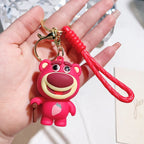 Disney Toy Story Figure Keyring Woody Buzz Alien Smarty Pants Car Keychain Cute Doll Pendant Birthday Christmas Gift for Kids
