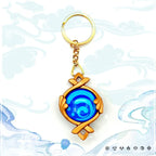 Game Impact Natlan Visions Pendant Cosplay Fontaine Eye Of God DIY Backpack Keychains Halloween Transparent Glasses Women Gifts