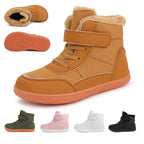 Kids Wide Toe Barefoot Snow Boots Warm Winter Minimalist Shoes