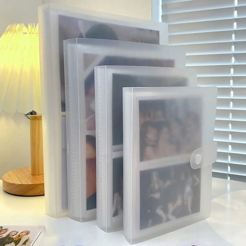 3/4/5/6 Inch 80/160 Slots Transparent Photo Album Idol Photocard Holder Idol Star Card Collect Book Creative Photo Card Holder